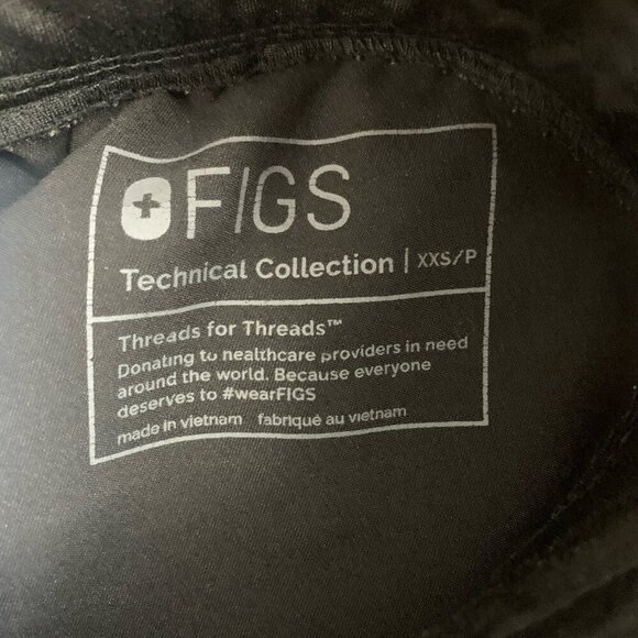 Figs Scrub Pants Womens XXS Zamora Jogger Nurse Workwear Black Medical RN - Picture 12 of 15